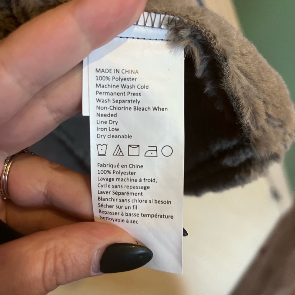 Prana Faux Suede/Fur Rancher Jacket - Grey/Taupe - Picture 8 of 10